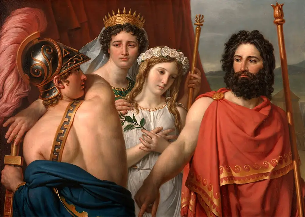 The Anger of Achilles in Detail Jacques Louis David